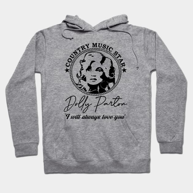 Dolly Parton Country Music Star Hoodie by artbooming